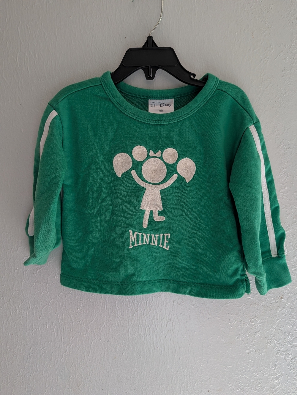 Disney Green Minnie Crewneck Sweatshirt